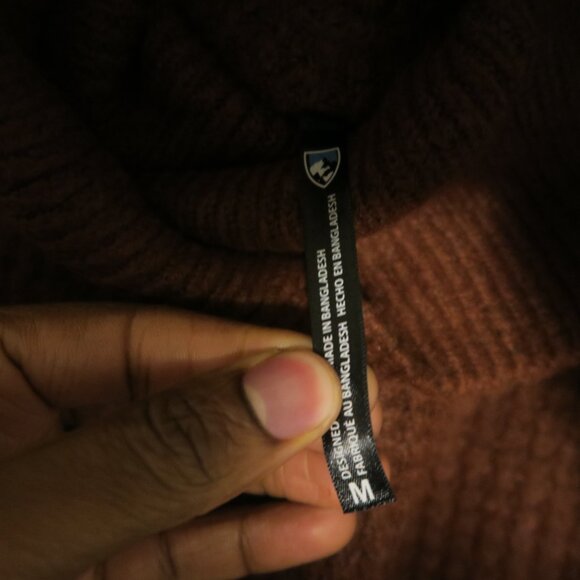 Kuhl Sienna Sweater 4411 Womens Turtleneck Cherrywood Long Sleeve Knit Pullover - Picture 4 of 9